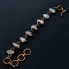 Rainbow Moonstone Bracelet Gemstone Jewelry, Copper Electroformed Bracelet, Adjustable Handmade Beautiful Jewelry Bracelet