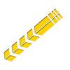 Universal Motorcycle Reflective Stickers Car Motorbike Scooter Arrow Stripes Fender Decals Waterproof Warning Decoration