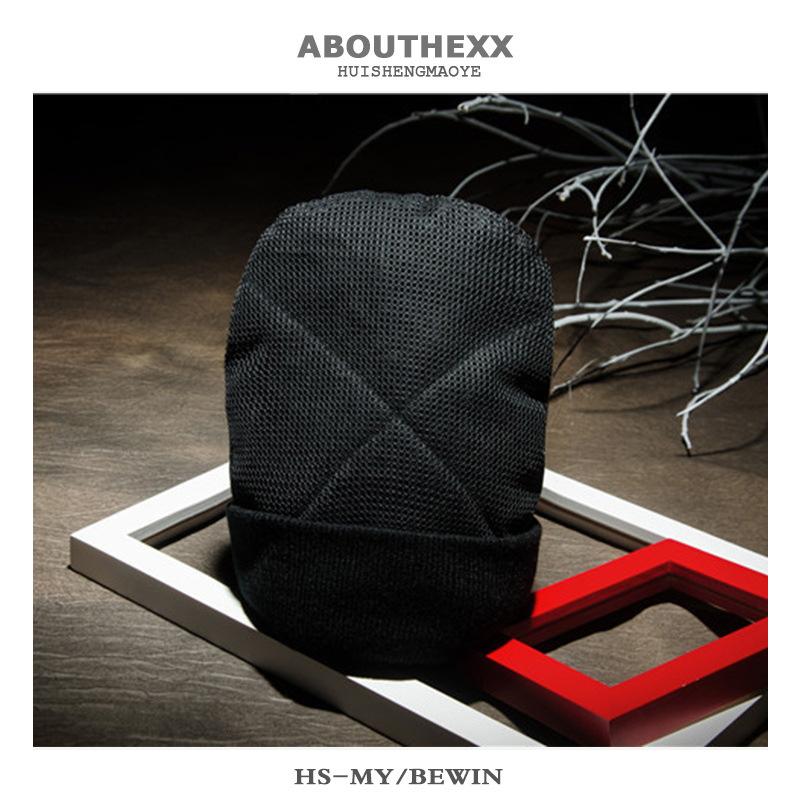 

Подземная шапка с вращающейся головой, шерстяная шапка, плюс износостойкая сетка, утолщенная вращающаяся холодная шапка, мужская хип-хоп шапка M（56-58cm）