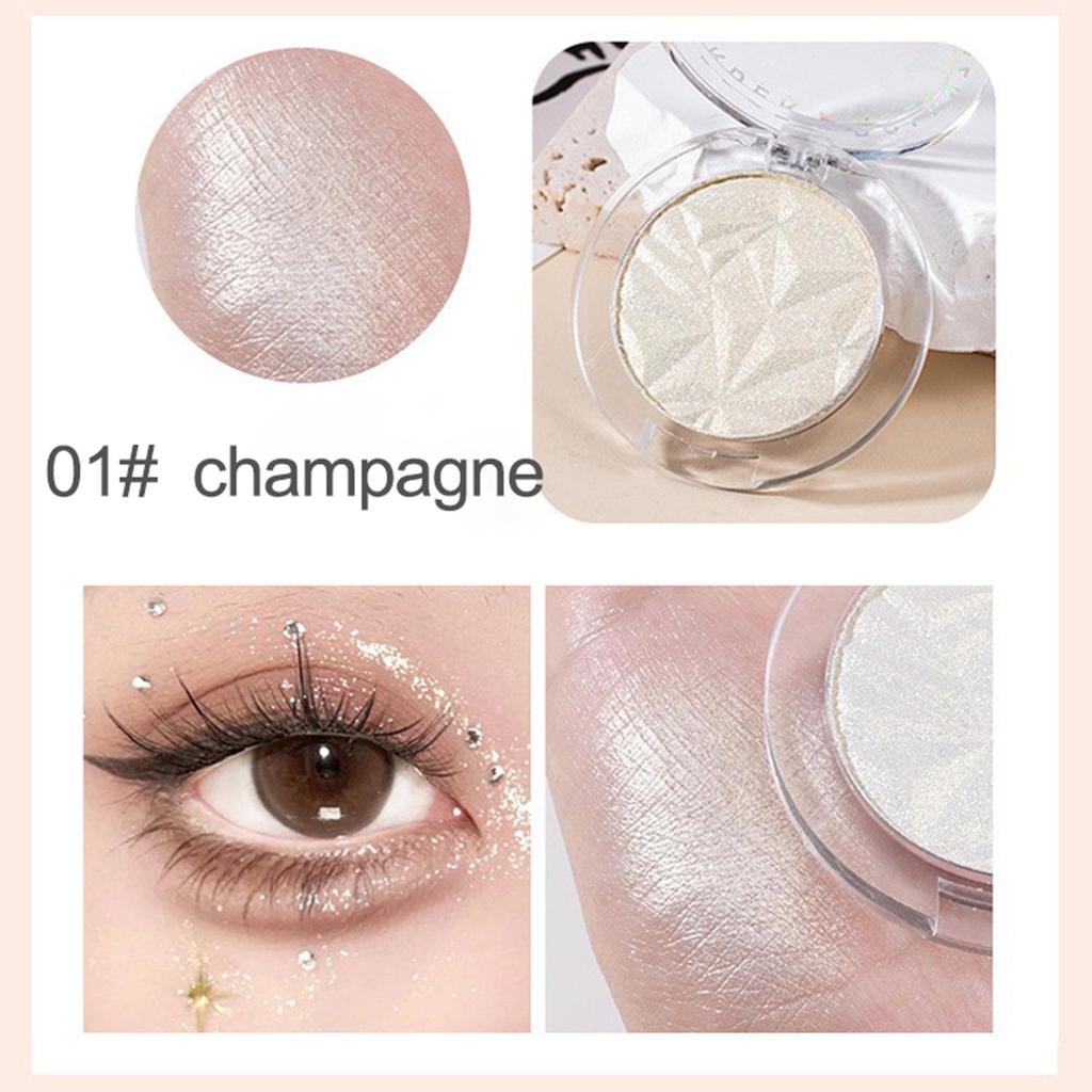Schimmernder Diamant-Glow-Highlighter 2-Farben-Palette – Aufhellen & Konturieren, Strahlende Haut, Natürlicher Glow für Festival & Tägliches Make-up