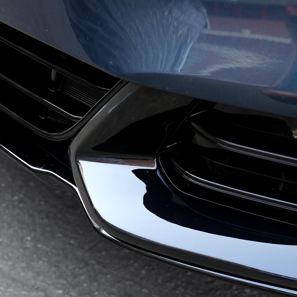 For Kia Sportage NQ5 2023-2026 Carbon Fiber Style Black Front Fog Light Lamp Cover Trim Accessories LHD/RHD