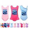 4874 Kids Girls Derpy Rumi Mira Zoey Print Swimsuit Swimming One-piece Bodysuit Swimwear