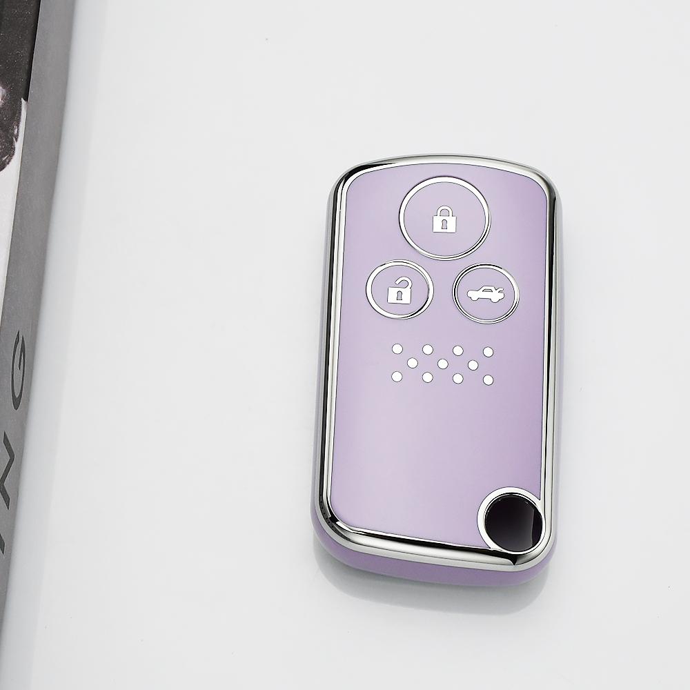 For Honda Freed Spike Step WGN RG1 Spada CRZ CRV Fit Shuttle Fried TPU Shell Holder Car Key Fob Case Cover Accessories