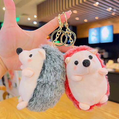 Cute Little Hedgehog Plush Keychains, Claw Dolls, Stuffed Toys, Schoolbags, Pendants, Dolls, Small Gifts, and Decorations