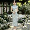Sleeveless National Style New Chinese Suzhou Long Cheongsam Improved Young 1011 New Women's High Sense Summer