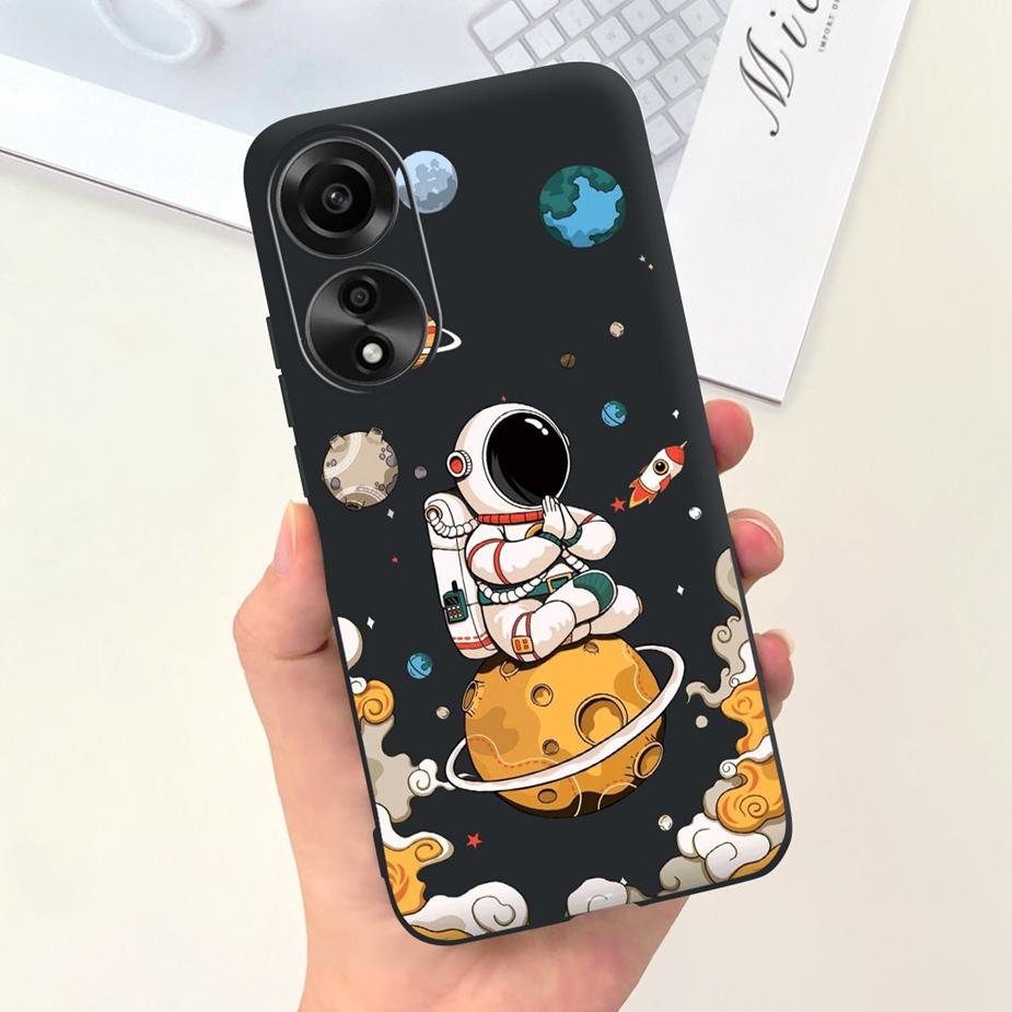 For Oppo A78 4G Case CPH2565 Cute Dinosaur Cartoon Painted Cover Soft Silicone Phone Case For Oppo A78 A 78 OppoA78 4G 5G Fundas
