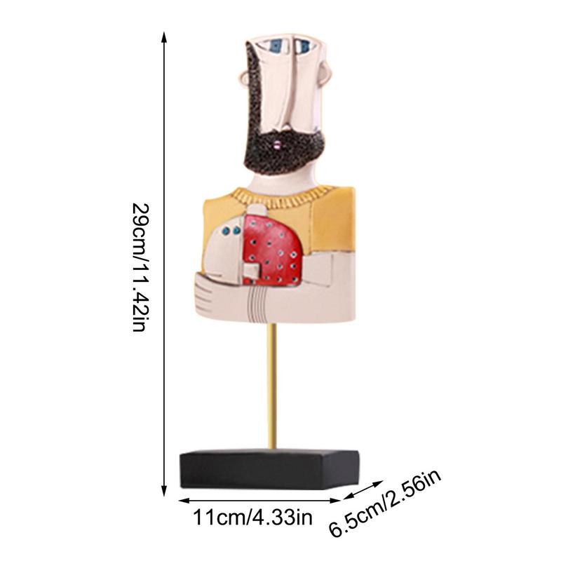 Abstract Face Statue Abstract Human Face Resin Sculpture Statue Creative Handcrafted Modern Resin Sculptures Abstract Face Art