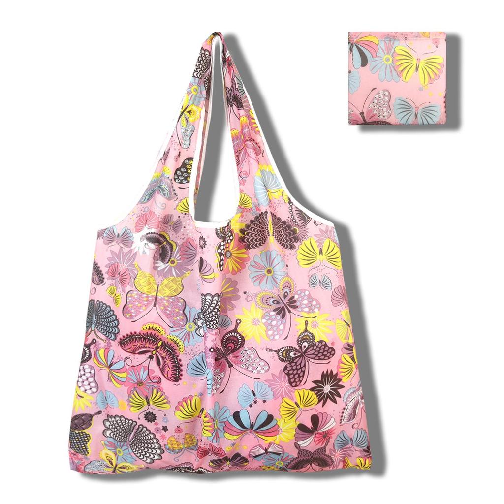 Eco-Friendly Large Capacity Foldable Tote Bag - Creative, Portable, Printed, and In Stock