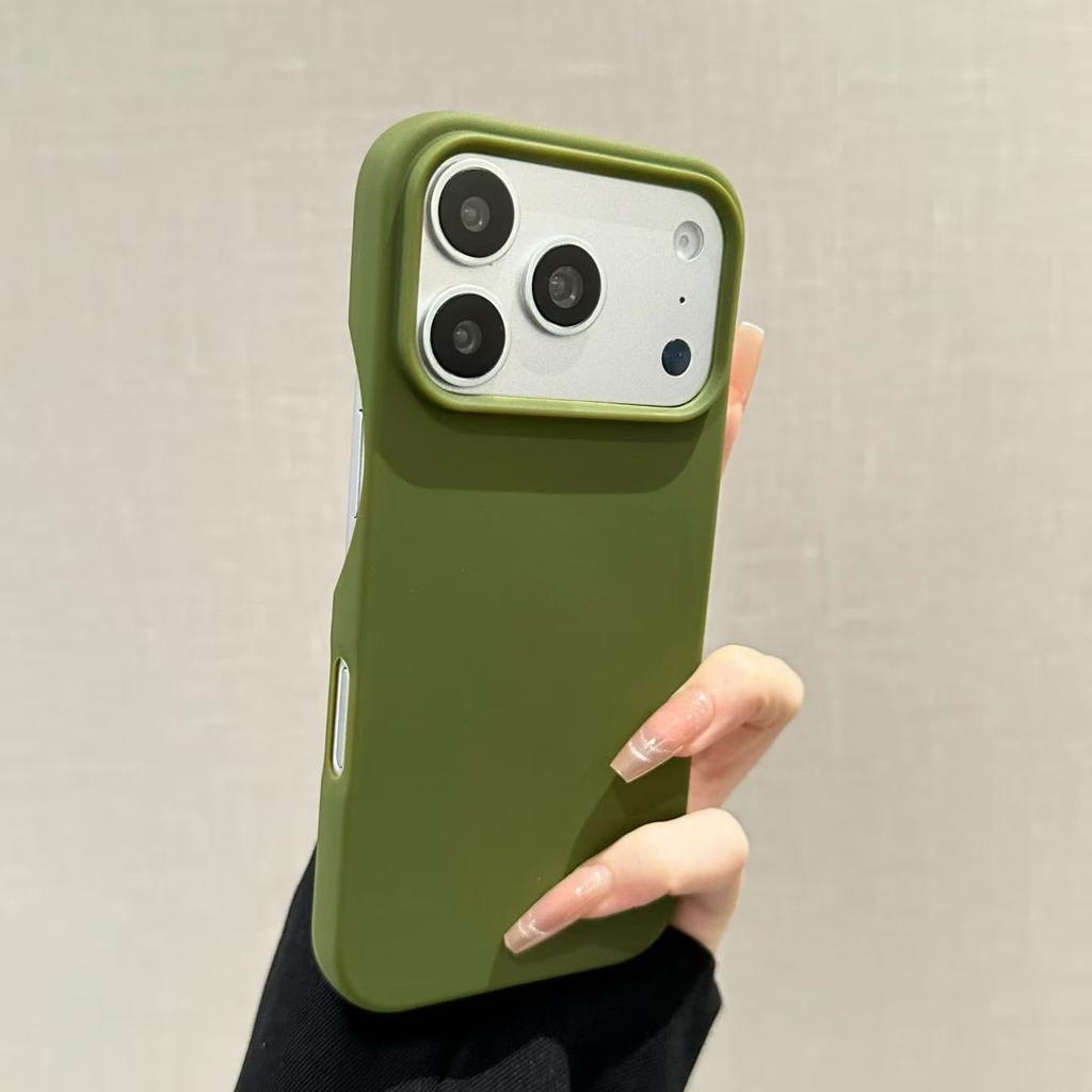 Solid color skin matte is suitable for Apple 17pro mobile phone case iphone16pro ultra-thin 15pro half pack 14pro.