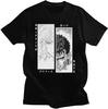 Berserk Guts S Print Tops Thin Short Sleeves Loose Casual Cotton T-Shirt Black