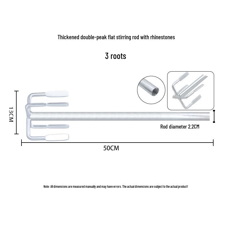 Thickened Double Mountain Plaster Putty Paint Mixer Rod