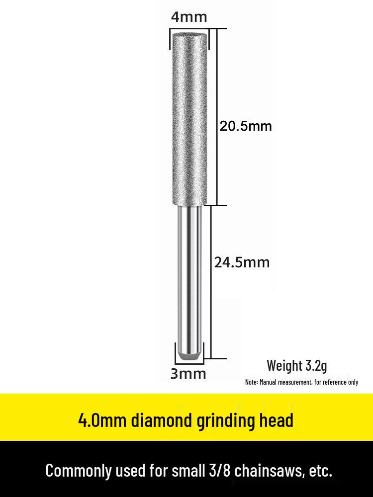 Electric Chainsaw Chain Sharpener Set with Abrasive Grinding Heads