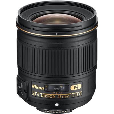 Nikon Obiettivo a fuoco singolo NIKKOR 28mm full size compatibile AF-S f/1.8G