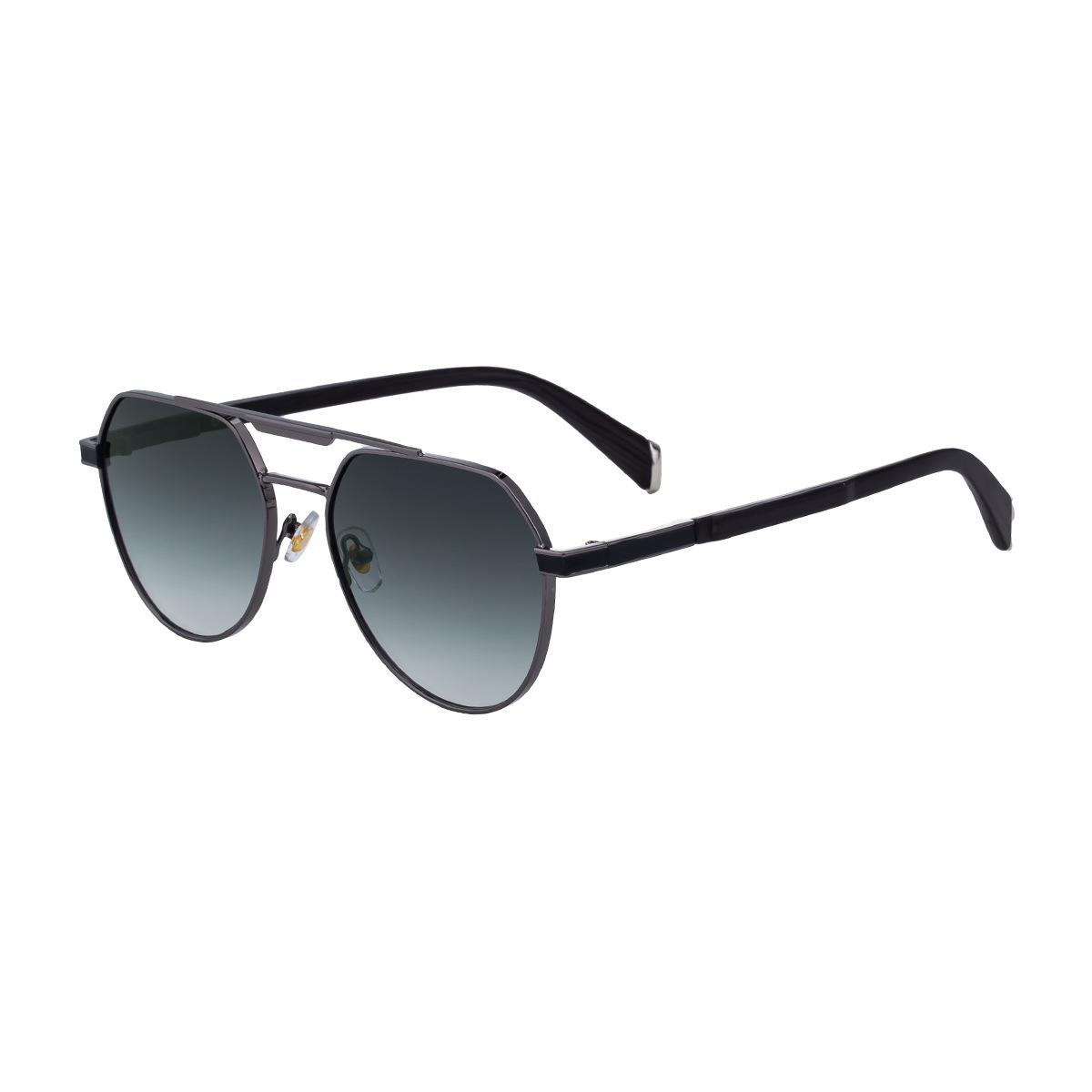 

JYL TS Men s Retro Double-Bridge Square - Metal-Temple Sun Shades CY-98371 c-4079 cerise розовый