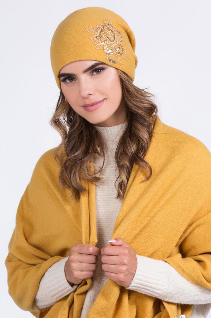 Lajla Women' Hat Mustard Color