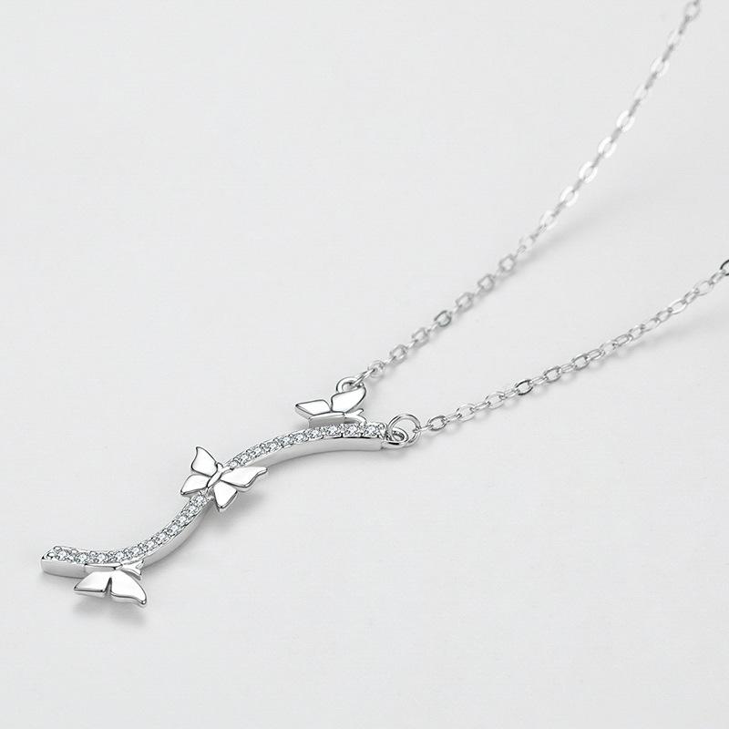 Tancise S925 Sterling Silver Luxury Personality Pendant Necklace Women's Classic Tide Necklace Necklace Party Gift