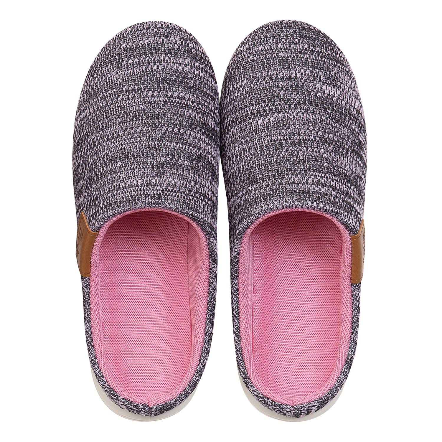 

Senko Beide 2 Розовые x Тапочки, Серые, 21-22см