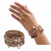 Boho Latte Coffee-Caramel Bracelet Set