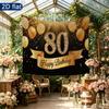 Party Backdrop Birthday Wedding Balloon 80 Photo Booth Background Front Door Decor