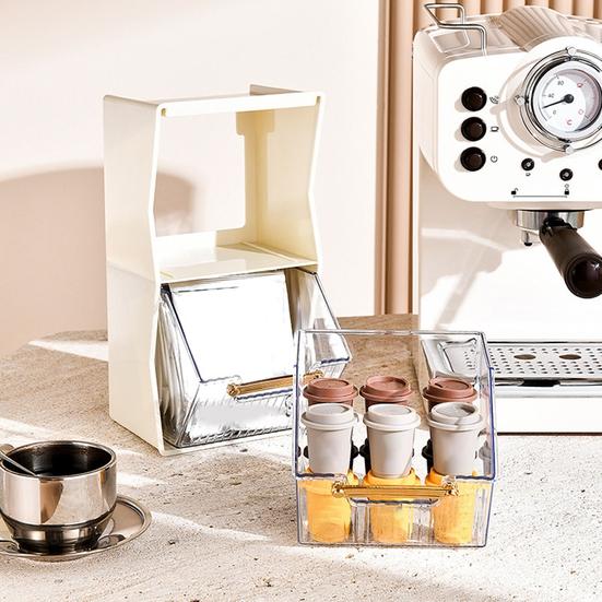 Satın alın Clear Sugar Packets Holder Large Capacity Spacesaving