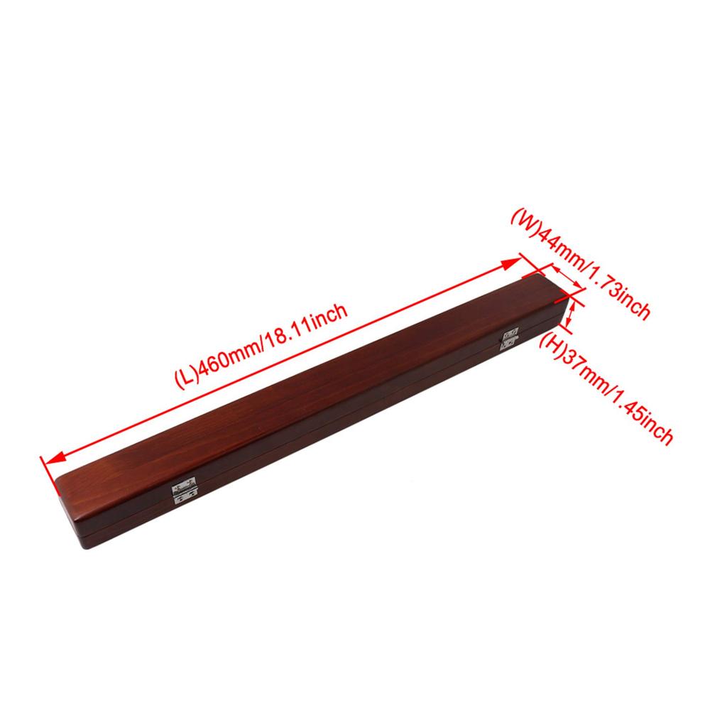 Yibuy 460x44x37mm Wooden Baton Case for Orchestra Conductors, Redwood Color, No Baton, Solid Construction and Simple Design, Luxurious Design.