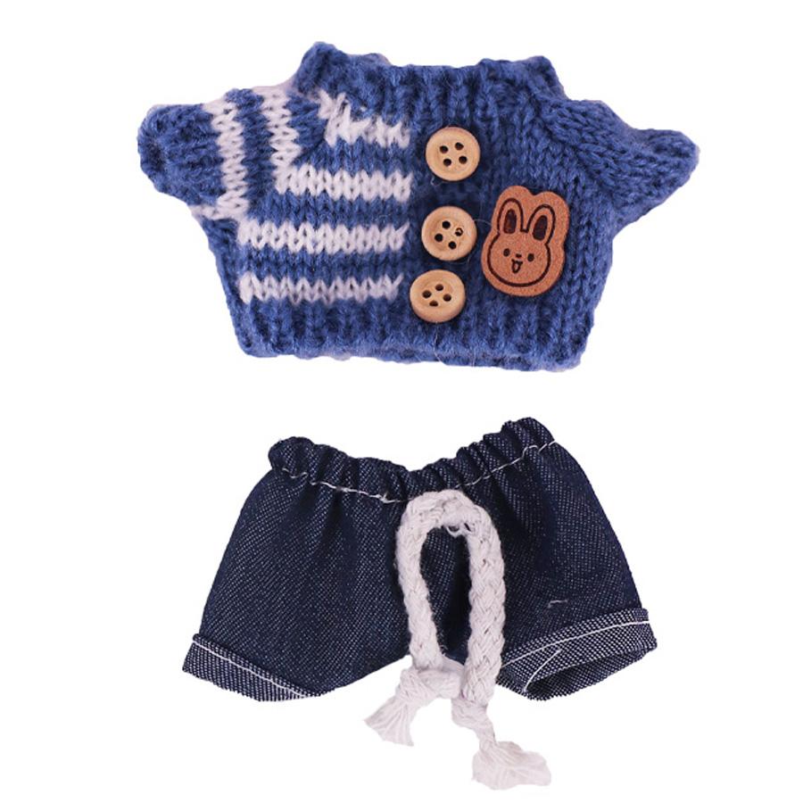 

Комплект свитер, брюки, обувь для куклы Лабубу, одежда 17 см, аксессуары для куклы, игрушки для девочек, рождественский фестиваль, подарок на день рождения