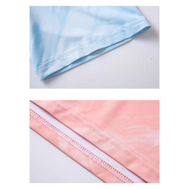Men's Gradient Ice Silk T-Shirt - Quick Dry Cool Short Sleeve Summer Casual Top
