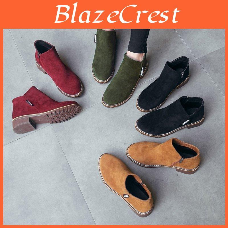 Boots Autumn 2024 Fashion Women Winter Boots Female Shoes Brand Ladies Ankle Heels Shoes Woman Suede Leather Boots