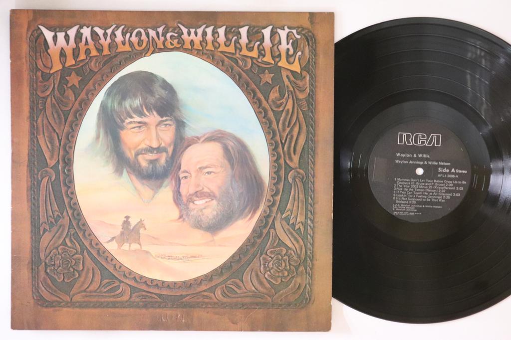 LP Record WAYLON JENNINGS, WILLIE NELSON - Waylon & Willie AFL12686 RCA VICTOR 1978 US Country Used