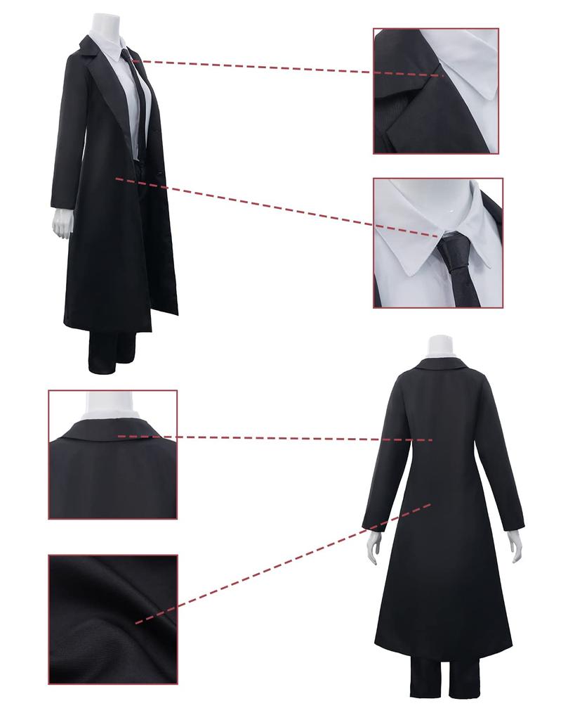 Makima Cosplay med Parykk Makima Cosplay Kostyme for Voksne Cosplay Voksenkostyme Kulturfestival Kostyme Sceneklær med [Kamizu Ryohin] (Makima