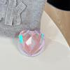Vibrant Rhombus Heart Magnetic Phone Holder – Transparent, Adhesive, Portable, Perfect for Desktop Drama Viewing