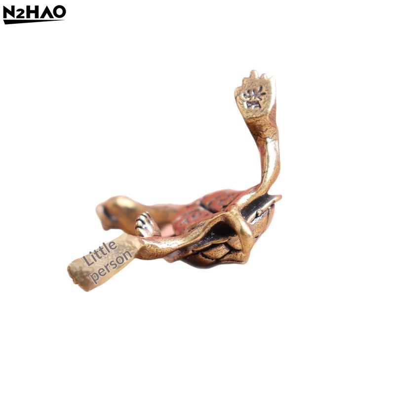 1PCS Brass Mini Metal Turtle Shape Copper Ornament Decorative Craft Lucky Desktop Ornaments Longevity Animal Turtle Figurines