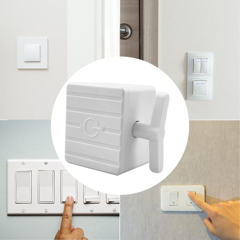Wireless Remote Control Turn Off/On Lights Auto Press Wall Switch Bot Automatic Physical Finger Click Switch Button For Home