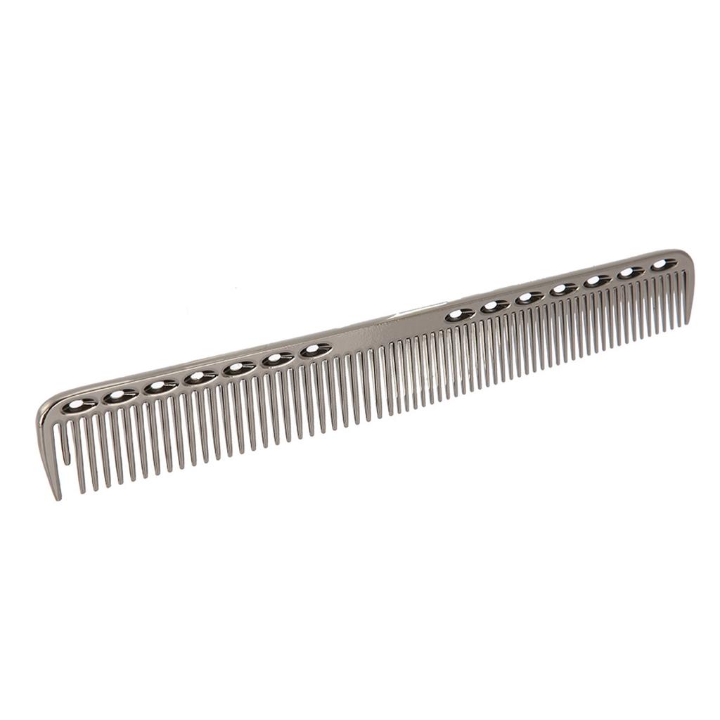 Professional Hair Comb Space Aluminum Stainless Steel Anti  Static Comb Beauty Tools Black02