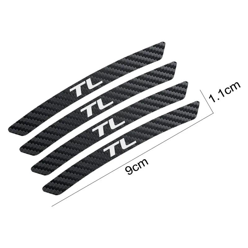 Car Wheel Rim Stickers Exterior Tire Carbon Style Tuning Decals Decor Accessories For Acura RDX MDX YD2 V6 Aspec ILX VTEC TLX