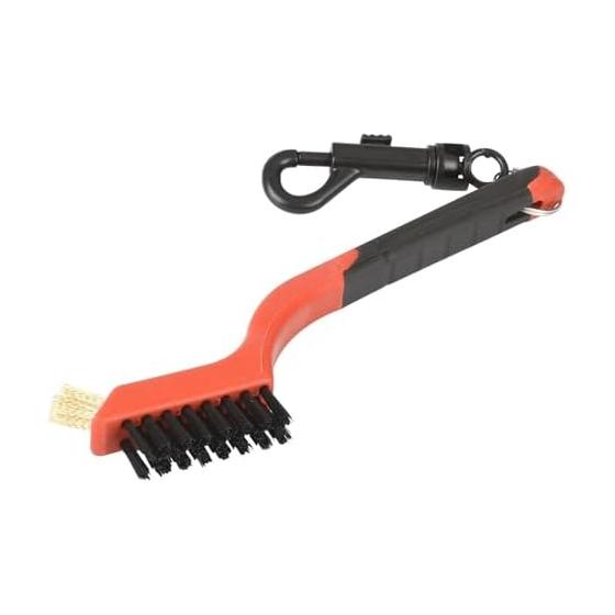 Golf brush tool - Compact size cleaning brush tool that can be used on both sides and can be used for multiple purposes, golf mobile cleaning, women,