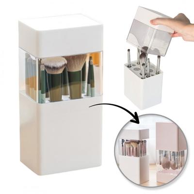 Organizer Na Pędzle Pojemnik Do Suszenia 12 Sztuk Biały 22X10,5X8 Cm