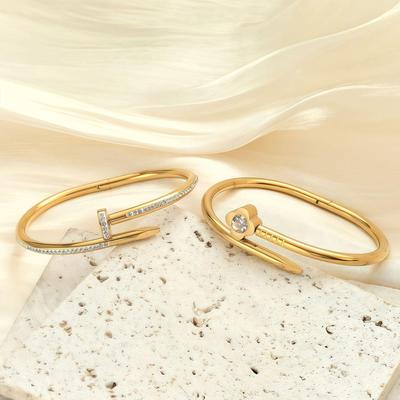 Stainless Steel Nail Bracelet: Popular, Simple, Versatile Style for Repeat Customer Satisfaction