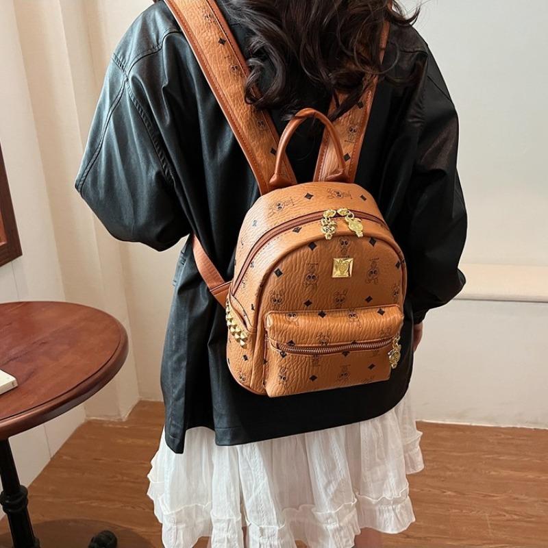 Cute Bear Backpack Versatile Trend Large Capacity Women's Bag Handbag Commuter Light Bag