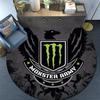 Monster Energy Round Area Rug,Carpet Rug for Living Room Bedroom Sofa Playroom Decor,Non-slip Floor Mat