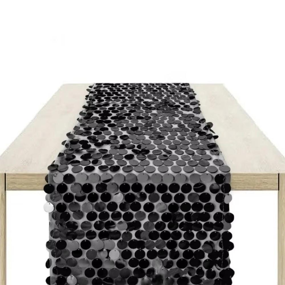 Fish Scale Sequins Table Runner Luxurious Elegant Sequin Tablecloth Sparkling 30x274cm Wedding Table Decoration