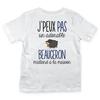 Kids T-shirt - I Can't Beauceron - White - Short Sleeves - Cotton