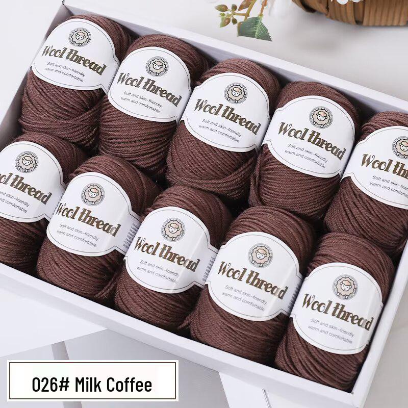Wool Blend Yarn Ball - Medium Thickness for DIY Knitting Projects