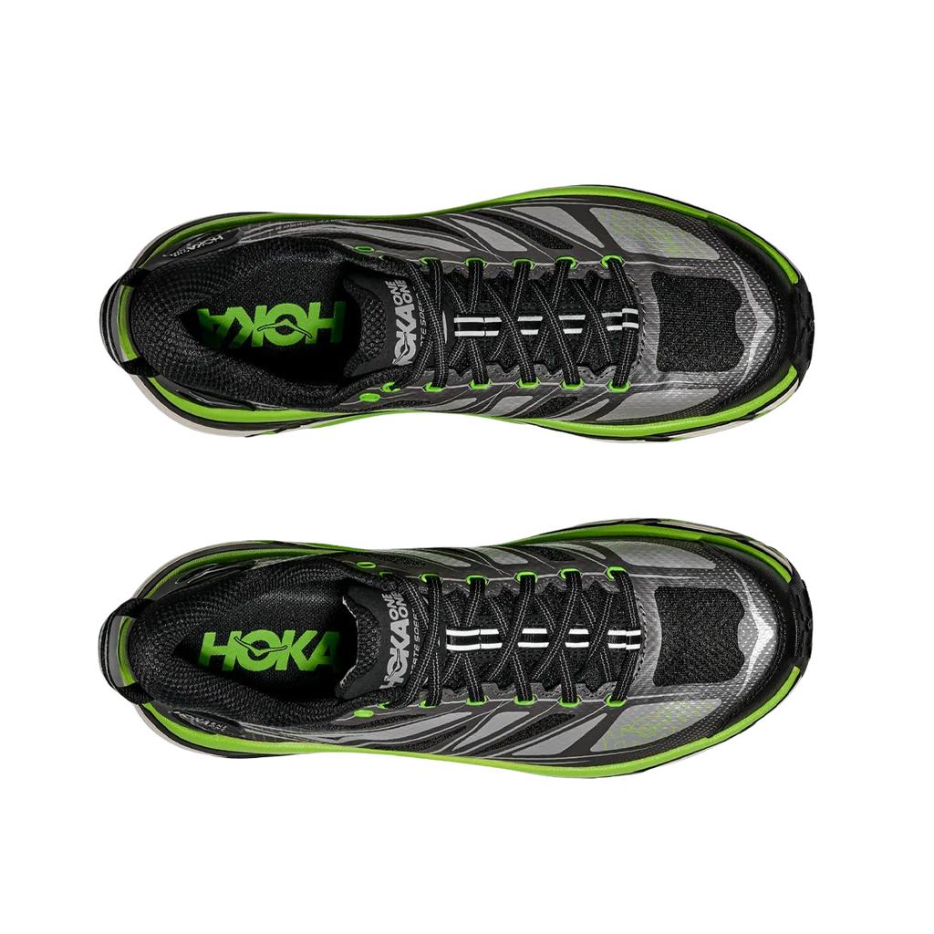 HOKA Mafate Speed 2 Noir Vert Électrique Baskets Unisexes 1126851-BCKLC