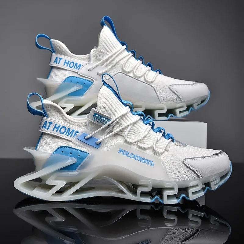Men's Running Shoes Shock Absorption Sports Shoes Casual Large Size Autumn Winter Trendy Shoes EVA Insole Rubber Outsole