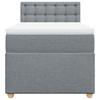 Maison Exclusive - Sommier à lattes de lit avec matelas Gris clair 90x200 cm Tissu