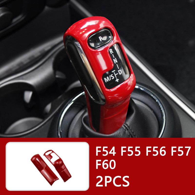Auto Innenraum ABS Kunststoff Dekorationsabdeckung Roter Modifizierter Aufkleber für BMW MINI Cooper S F54 F55 F56 F57 F60 CLUBMAN Autozubehör