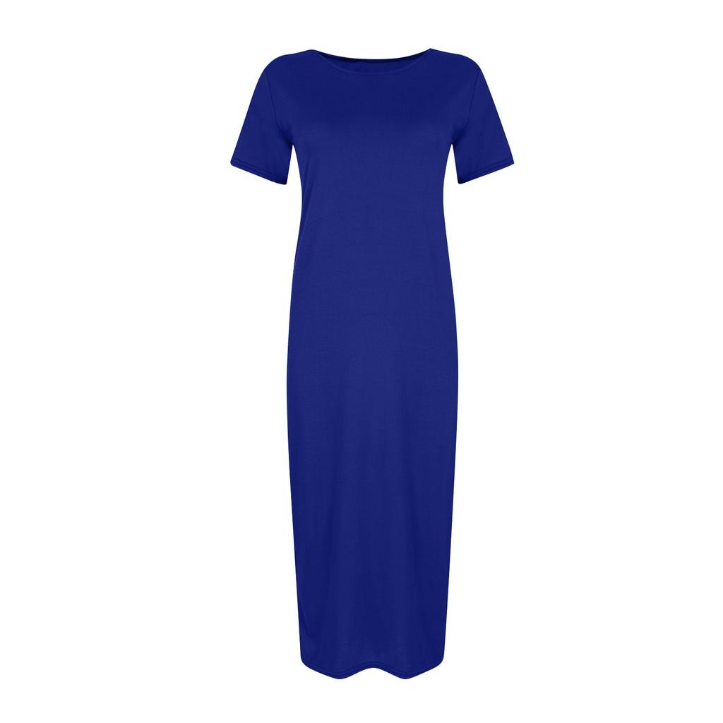 Damenmode Sexy Farbe Tasche Hüfte Elastizität Kurzarmkleid