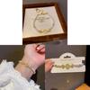 Light Luxury Gold Plated Zircon Copper Coin Pearl Bracelet For Women Gift