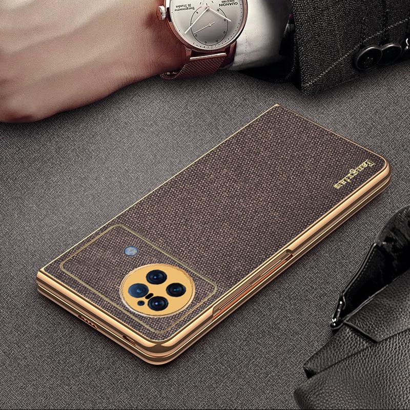 For Vivo X Fold 5g Case High Quality Cloth Fabric Leather Shockproof Phone Capa For Vivo X Fold Case Protection Cover Fundas